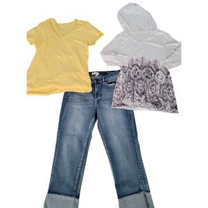 Nicole Miller Studio Jeans Gap Top Hoodie Bundle‎ Lot of 3 Women Size 12 XL